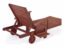 Juego de tumbonas pleglables - en madera exótica Tokyo - Mahogany- Marrón caoba^Habitat et jardin Hot
