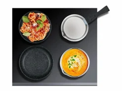 Arthur Martin Juego de utensilios de cocina de acero inoxidable para inducción - 15 piezas - Mango extraíble - Apto para todo tipo de cocinas, Plateado Hot