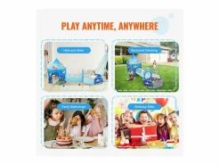 Juegos de Tienda y Túneles SucceBuy para Niños, Regalo para Bebés Varones y Niñas, Azul Océano Outlet