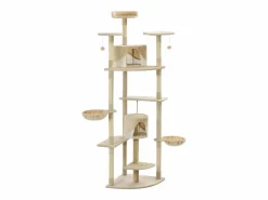 Junction City Rascador para gatos con poste de sisal 203 cm y blanco^Garden Furniture Outlet