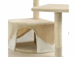 Junction City Rascador para gatos con poste de sisal 203 cm y blanco^Garden Furniture Outlet