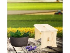 Reposapiés|KADAX Taburete de cocina de madera, taburete, silla, plataforma maciza de 39 cm, Ryczka