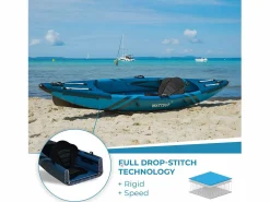 WATTSUP Deportes Náuticos|KAYAK HINCHABLE DE ALTA PRESIÓN TORPEDO 1 PLAZA
