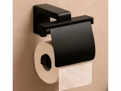 Essebagno Kissy portarrollo WC Negro Discount