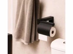Essebagno Kissy portarrollo WC Negro Discount