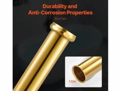 Cañería|Kit de Desagüe para Bañera Independiente SucceBuy, Con Adaptador y 2 Tubos de Escape de Latón