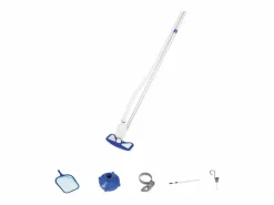 Bestway Accesorio Piscina|Kit de Mantenimiento para Piscinas Deluxe AquaClean con Pértiga, Limpiafondos, Recogehojas y Manguera de Aspiración