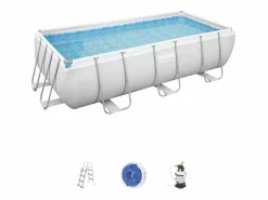 Concept-Usine Kit de piscina rectangular sobre suelo 4,04x2,01x1 m HAWI Gris Best