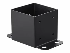 Kit de Soporte SucceBuy - Paquete de 4 Soportes para Base de Poste de 152,4 x 152,4 mm, Anclaje Resistente para Cercas de Madera Negro New