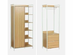Sweeek Armario Abierto, Vestidor|Kit de vestidor modular con 4 elementos