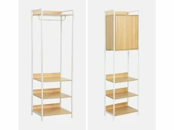 Sweeek Armario Abierto, Vestidor|Kit de vestidor modular con 4 elementos
