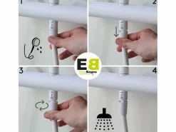 Essebagno Kiwo columna de ducha mecánica dorada Dorado New