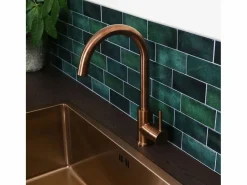 Essebagno Kiwo mezclador de fregadero cobre cepillado Cobrizo Best