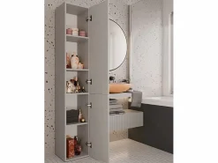 TOPESHOP Columna De Baño|KOMMA - Mueble de baño con 2 puertas - 31x30x174 cm - Columna de almacenaje para baño