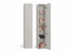 TOPESHOP Columna De Baño|KOMMA - Mueble de baño con 2 puertas - 31x30x174 cm - Columna de almacenaje para baño