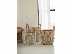 Bazar Bizar La Cesta De Macramé Con Costura Recta - L Multicolor