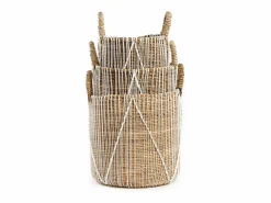 Bazar Bizar La Cesta De Macramé Con Costura Recta - L Multicolor