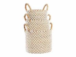 Bazar Bizar La Cesta de Macramé con Costura Cruzada - L Multicolor Discount