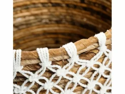 Bazar Bizar Cesta|La Cesta de Macramé con Costura Cruzada - S