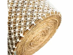 Bazar Bizar Cesta|La Cesta De Macramé Cross Stitched - M
