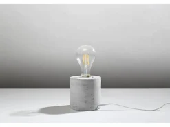 Sollux Lighting Lámpara De Escritorio|Lampada da Tavolo Grigio E27 Lámpara de sobremesa E27