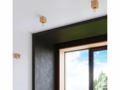 Sollux Lighting Lámpara De Escritorio|Lampada da Tavolo Legno Naturale E27 Lámpara de sobremesa Madera Natural E27