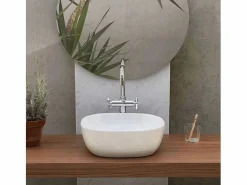 Lavabo brillante sobre encimera cerámico PALERMO 40 x 40 cm^SANYCCES Sale