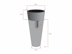 Lavabo con pedestal de mármol LANTA - Color - Barato^Shower & Design Discount