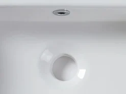 Shower & Design Lavabo|Lavabo cuadrado de cerámica blanca - VERINI