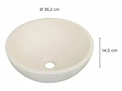 Lavabo de apoyo bol 36,2x36,2cm FLORE^ Clearance