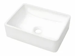 Lavabo de cerámica 41x30x12 cm ES66250 Blanco Outlet