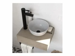 Mueble De Aseo|Lavabo de encimera grueso + lavabo + grifería SOHO