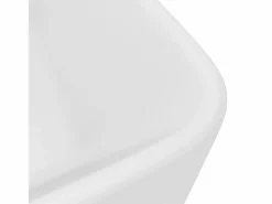 Lavabo de lujo de cerámica mate 41x30x12 cm ES66567 Blanco Hot