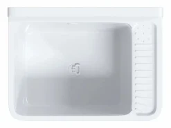 Lavabo de pared 50x35x24 cm resina Blanco New