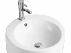 Shower & Design Lavabo|Lavabo de pie cilíndrico de cerámica en color MILOS II