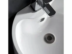 Shower & Design Lavabo de pie cilíndrico TOTAM - resina blanca Blanco Sale