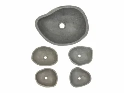 Lavabo de piedra de río ovalada 37-46 cm ES66270^ Hot