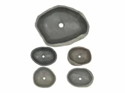 Lavabo de piedra de río ovalado 45-53 cm ES66599^ Clearance