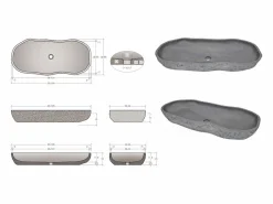 Shower & Design Lavabo|Lavabo de piedra natural - Color - PIEDRI
