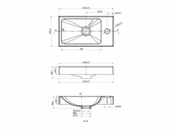 Lavabo de resina SMC - 40 x 22 cm - SARPOSA^Shower & Design Online