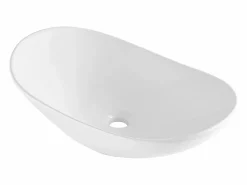 Lavabo|Lavabo del Baño SucceBuy Fregadero de Cerámica Ovalado de 60 cm x 36 cm: , Moderno, Duradero y Elegante