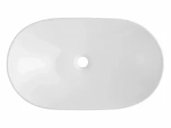 Lavabo|Lavabo del Baño SucceBuy Fregadero de Cerámica Ovalado de 60 cm x 36 cm: , Moderno, Duradero y Elegante