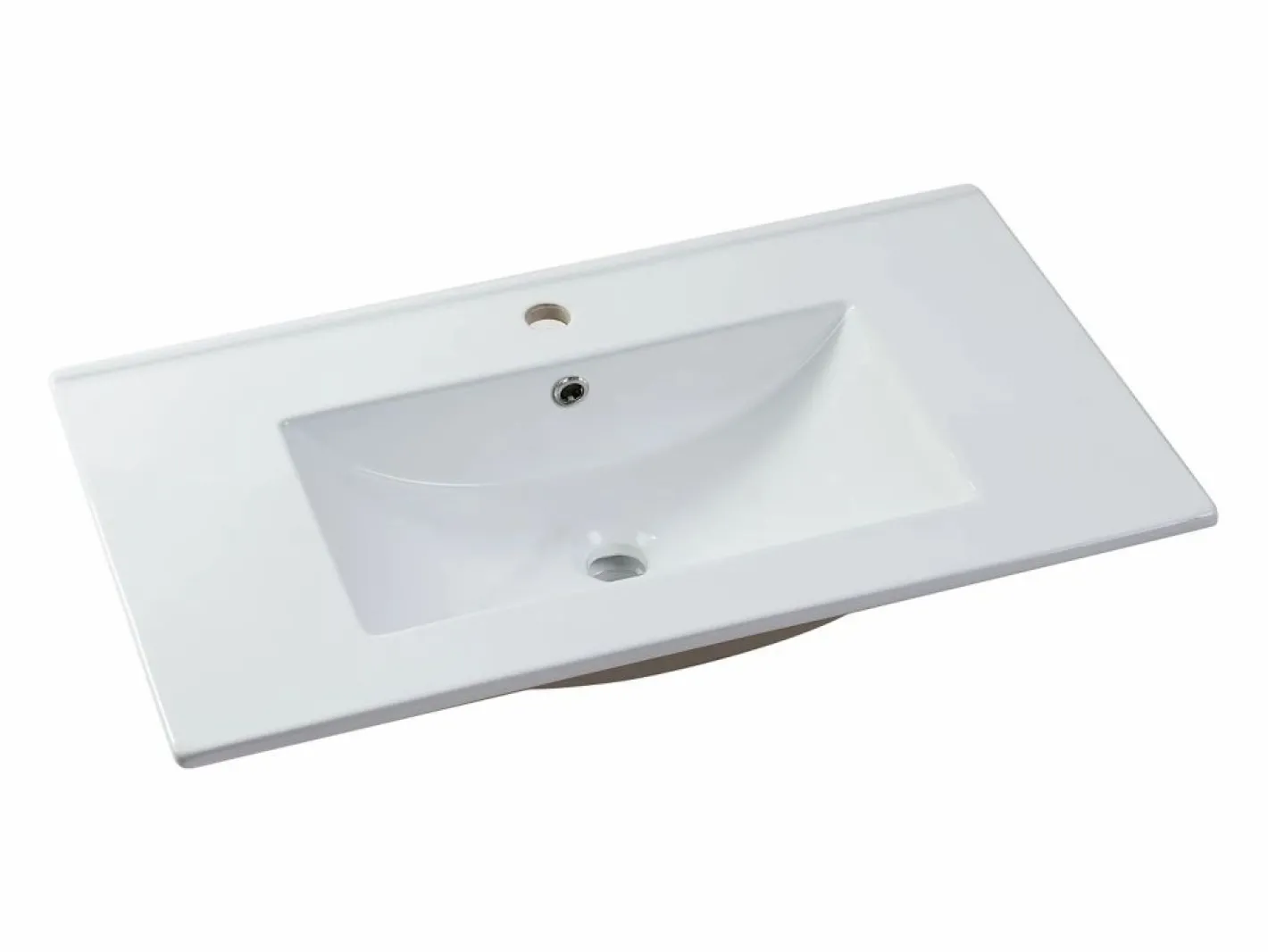 Shower & Design Lavabo|Lavabo empotrable de cerámica - L101 cm - MOTIAC