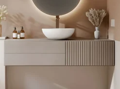 Lavabo redondo de solid surface - 40 cm - - IMJA^Shower & Design Discount