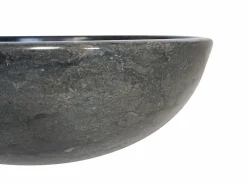 Shower & Design Lavabo sobre encimera de mármol - - D40 cm - LAVIINO Negro Hot