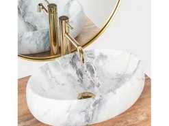 Rea Lavabo Sobre Encimera Linda Granit White Blanco Sale