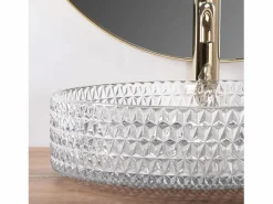 Rea Lavabo|Lavabo Sobre Encimera Cristal 39 White