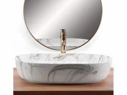 Lavabo Sobre Encimera Cleo 61 Shiny Aiax White^Rea Online