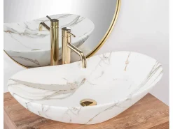 Rea Lavabo|Lavabo Sobre Encimera Royal Lava Matt White