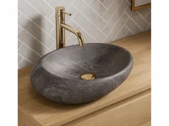 Rea Lavabo Sobre Encimera Roxy A Stone D. Grey Gris